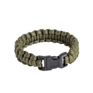 Bracelet de survie paracorde vert olive