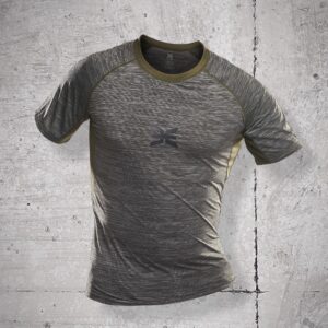 T-shirt de sport Stamina Kaki / Gris