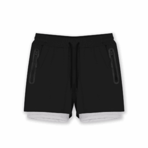 Short de sport sprint 2-en-1 GK UNDERCOVER Noir