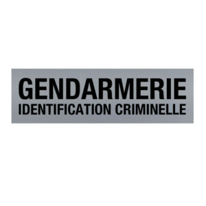 Bandeau d'identification rétro-réflechissant fond gris