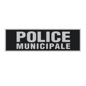 Bandeau d'identification rétro-réflechissant fond noir