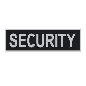 Bandeau d'identification rétro-réflechissant fond noir