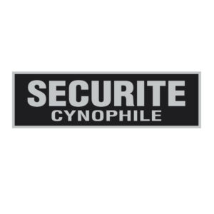 Bandeau d'identification rétro-réflechissant fond noir