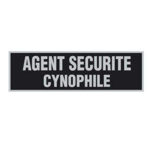 Bandeau d'identification rétro-réflechissant fond noir