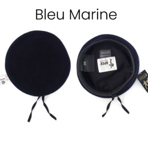 Beret militaire bord cuir