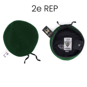 Beret militaire bord cuir