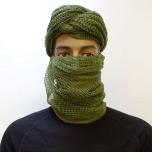 Écharpe filet Barracuda verte