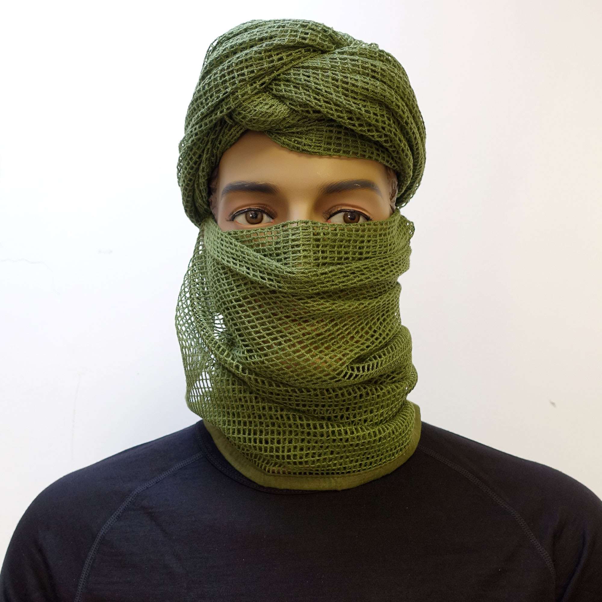 Écharpe filet Barracuda verte