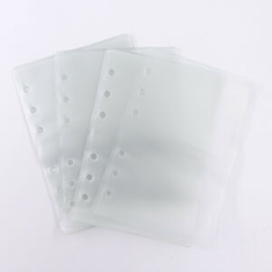 10 pochettes transparentes pour classeur A6