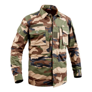 CHEMISE DE COMBAT MILITAIRE CAMO FR/CE - S