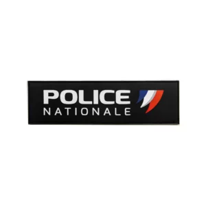 Bandeau Gomme “POLICE NATIONALE” Velcro 25x7 cm