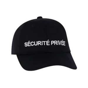 Casquette avec Broderie Sécurité Privée - GK SAFETEK®
