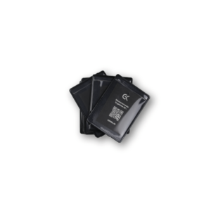 Support pour carte professionnelle avec velcro Noir - Lot de 10