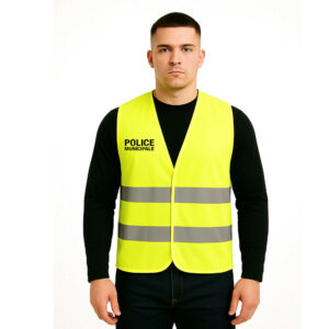 Gilet fluo haute visibilité Police Municipale