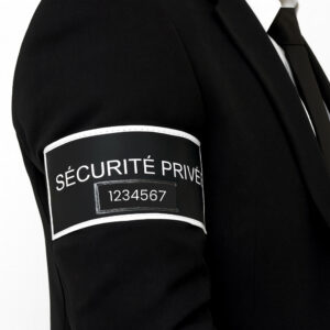Brassard Sécurité Privée rétroréfléchissant avec emplacement RIO