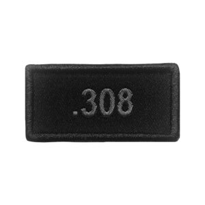 Patch .308 brodé noir
