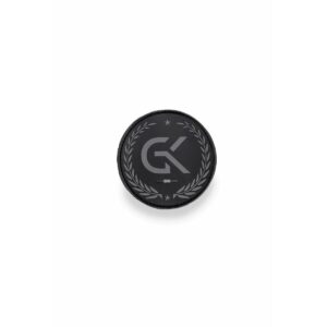Écusson basse visibilité GK en gomme noir