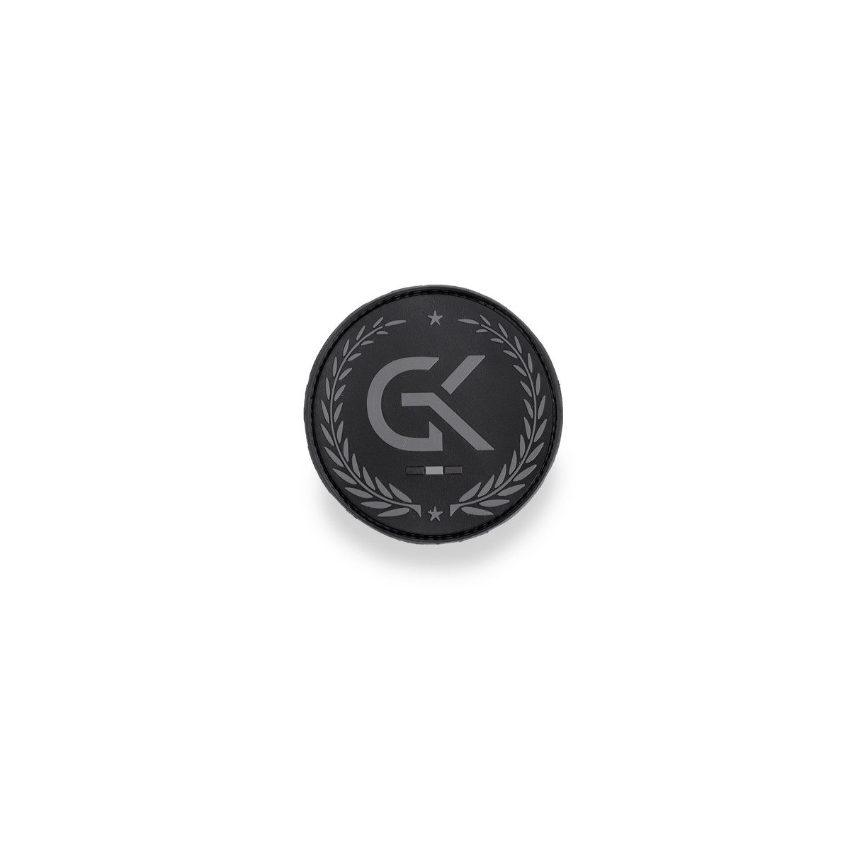 Écusson basse visibilité GK en gomme noir – Image 2
