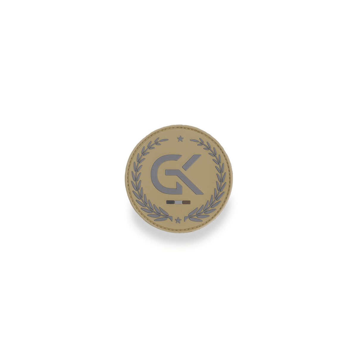 Écusson basse visibilité GK en gomme coyote – Image 2