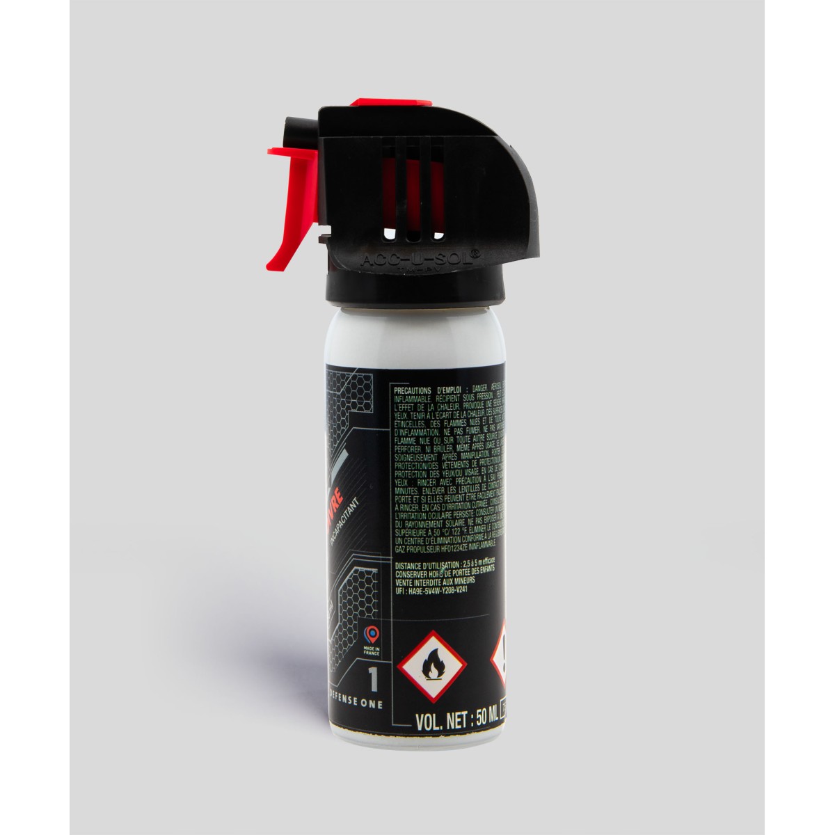 Aérosol Gel Poivre 50ml – DEFENSE ONE – Image 2