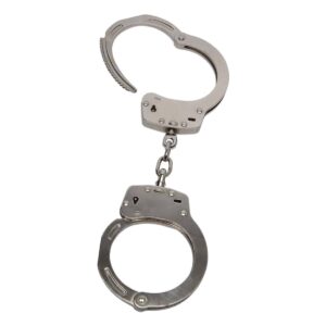 Menottes en Acier Nickelé Double Sécurité