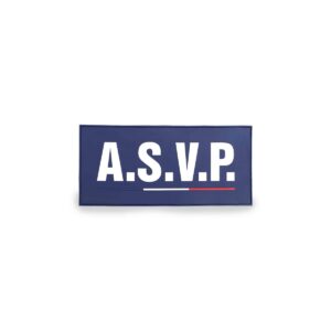 Flap Gomme “ASVP” Velcro 28×13 cm – GK
