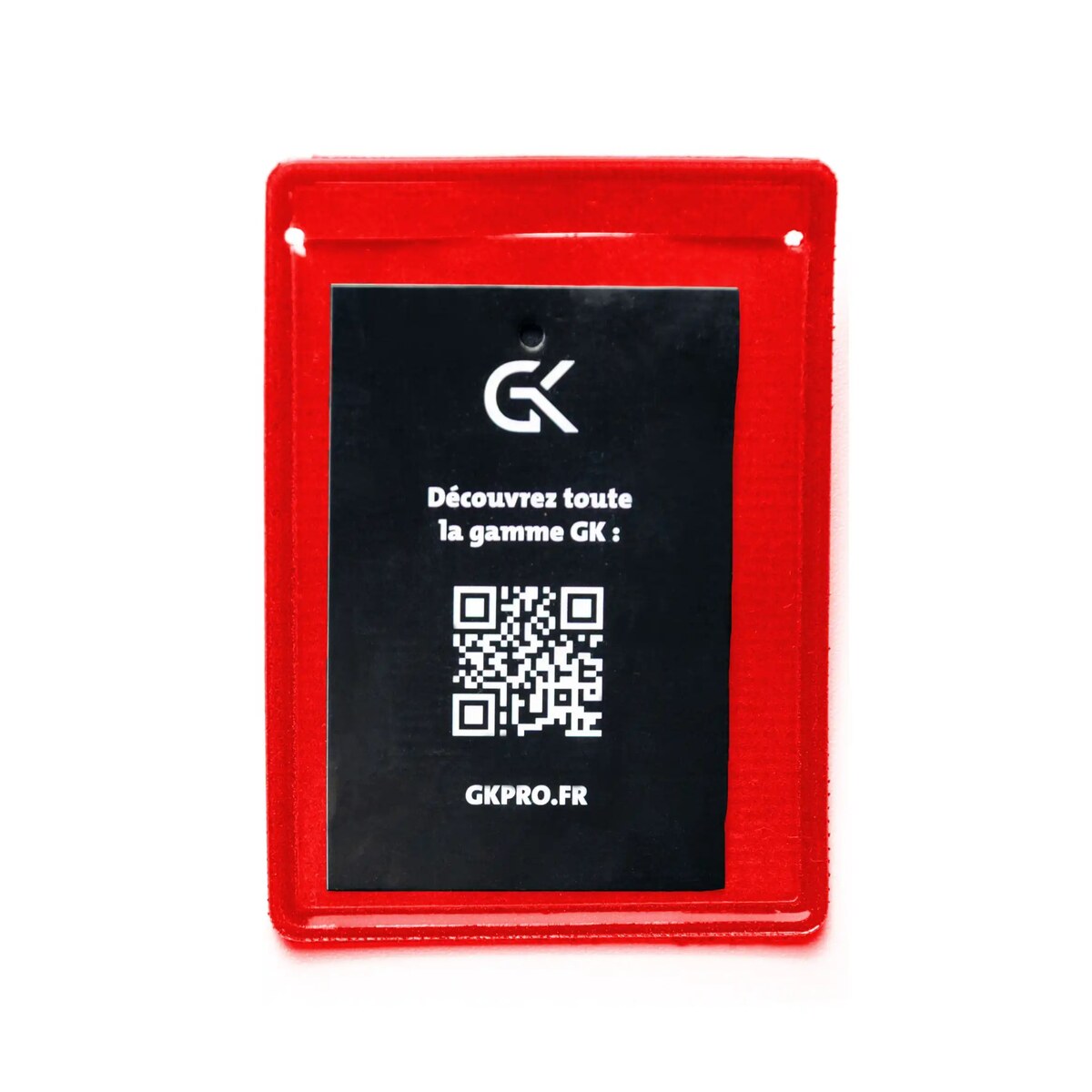 Support pour carte professionnelle avec velcro Rouge – Lot de 10 – Image 2