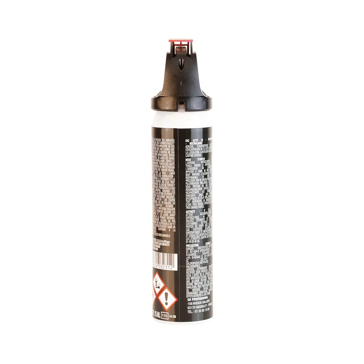 Aérosol Gaz Actif CS 75ml – DEFENSE ONE – Image 2