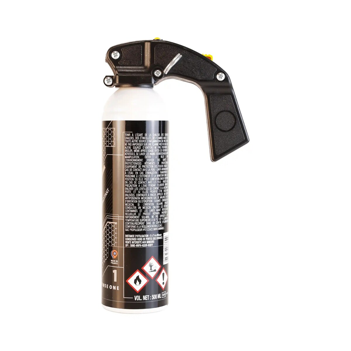 Aérosol Gaz Actif CS 500ml – DEFENSE ONE – Image 4