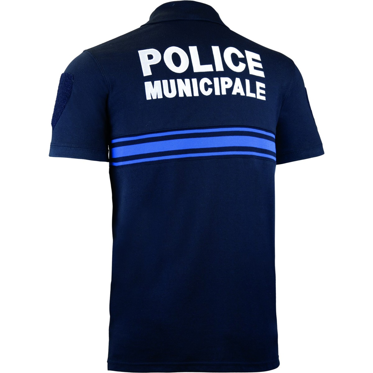 Polo Manches Courtes Boutonné Marine – Image 2
