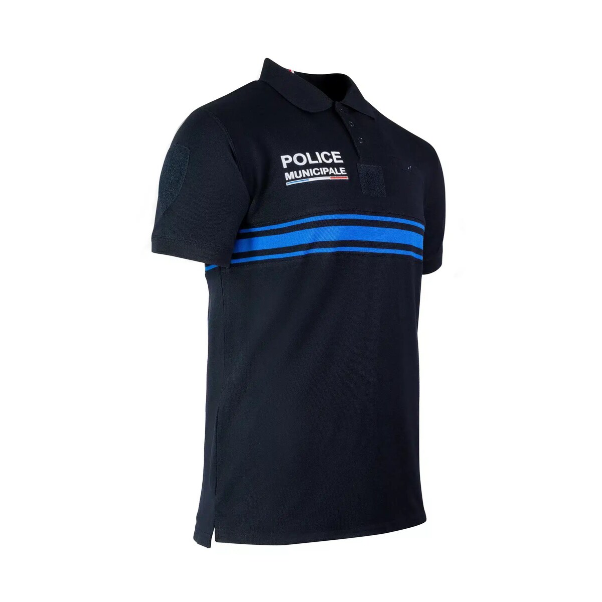 Polo Manches Courtes Boutonné Marine – Image 4