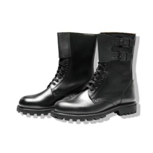 Rangers Cuir à Lacets et 2 Boucles Métalliques