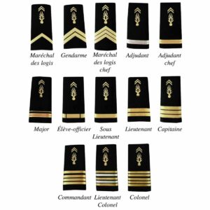 2 fourreaux Gendarmerie mobile plastifie