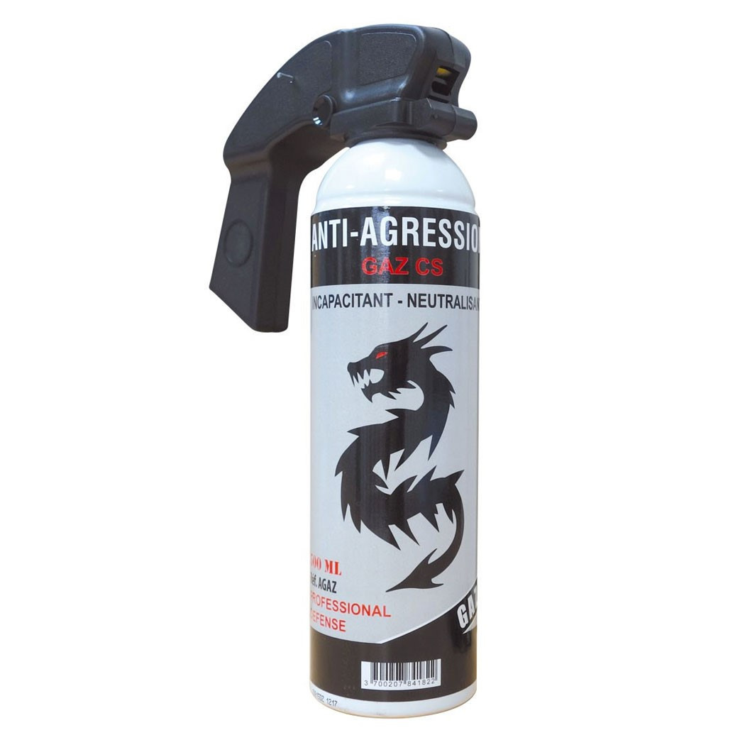 Aérosol anti agression gaz