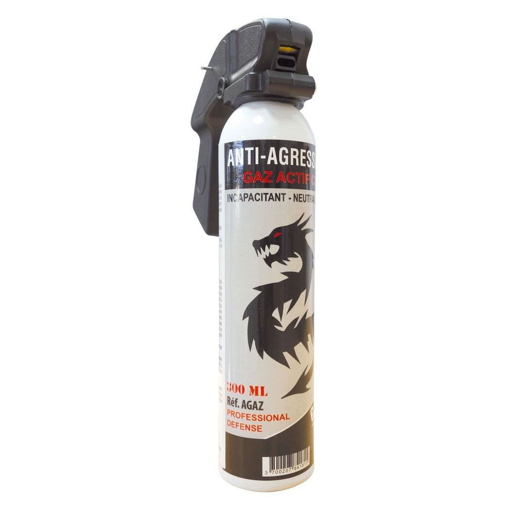 Aérosol anti agression gaz