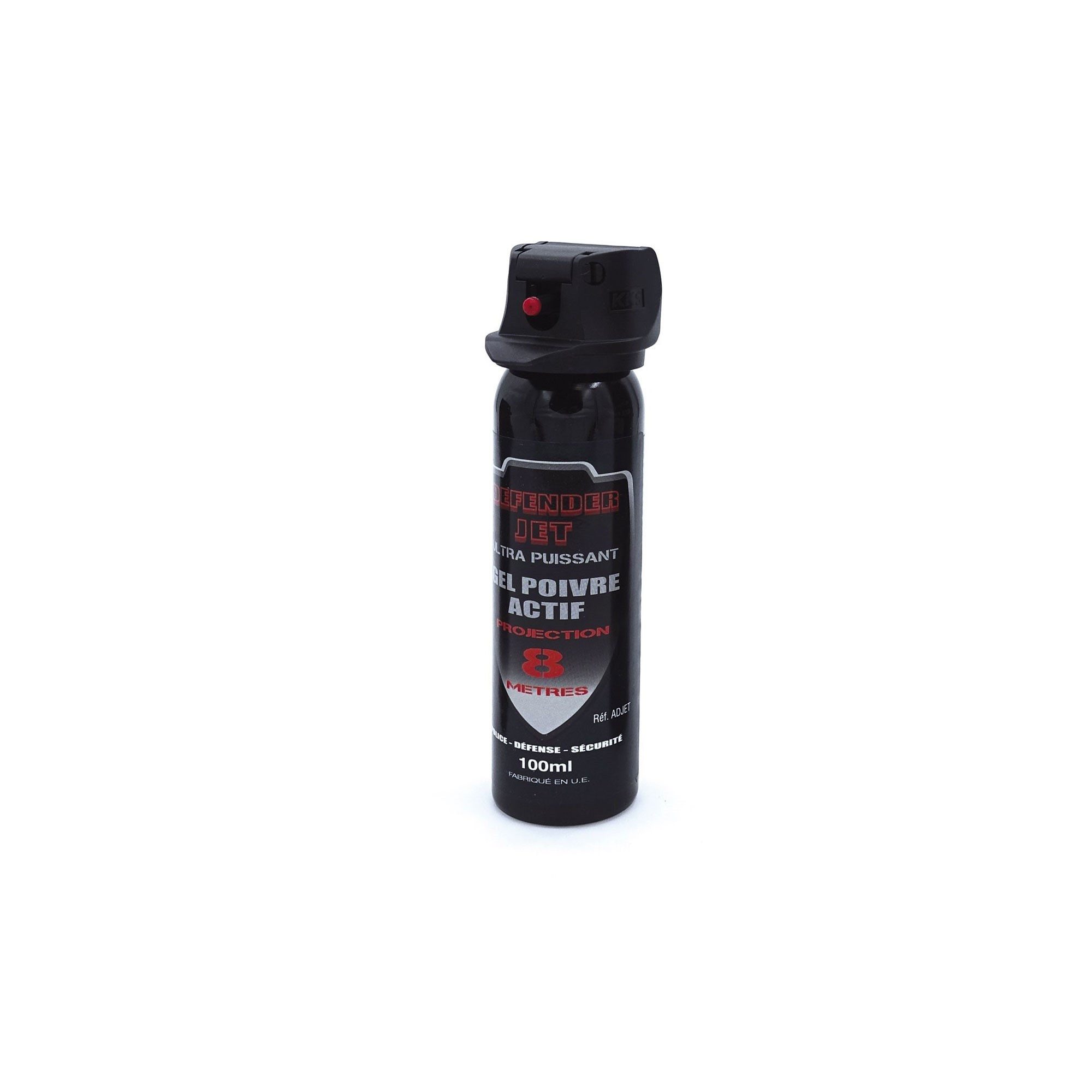 Aérosol de défense gel poivre à jet 50, 100 et 400 ml