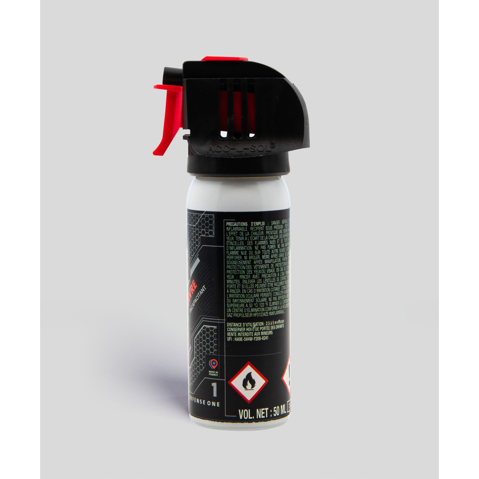 Aérosol Gel Poivre 50ml – Défense ONE