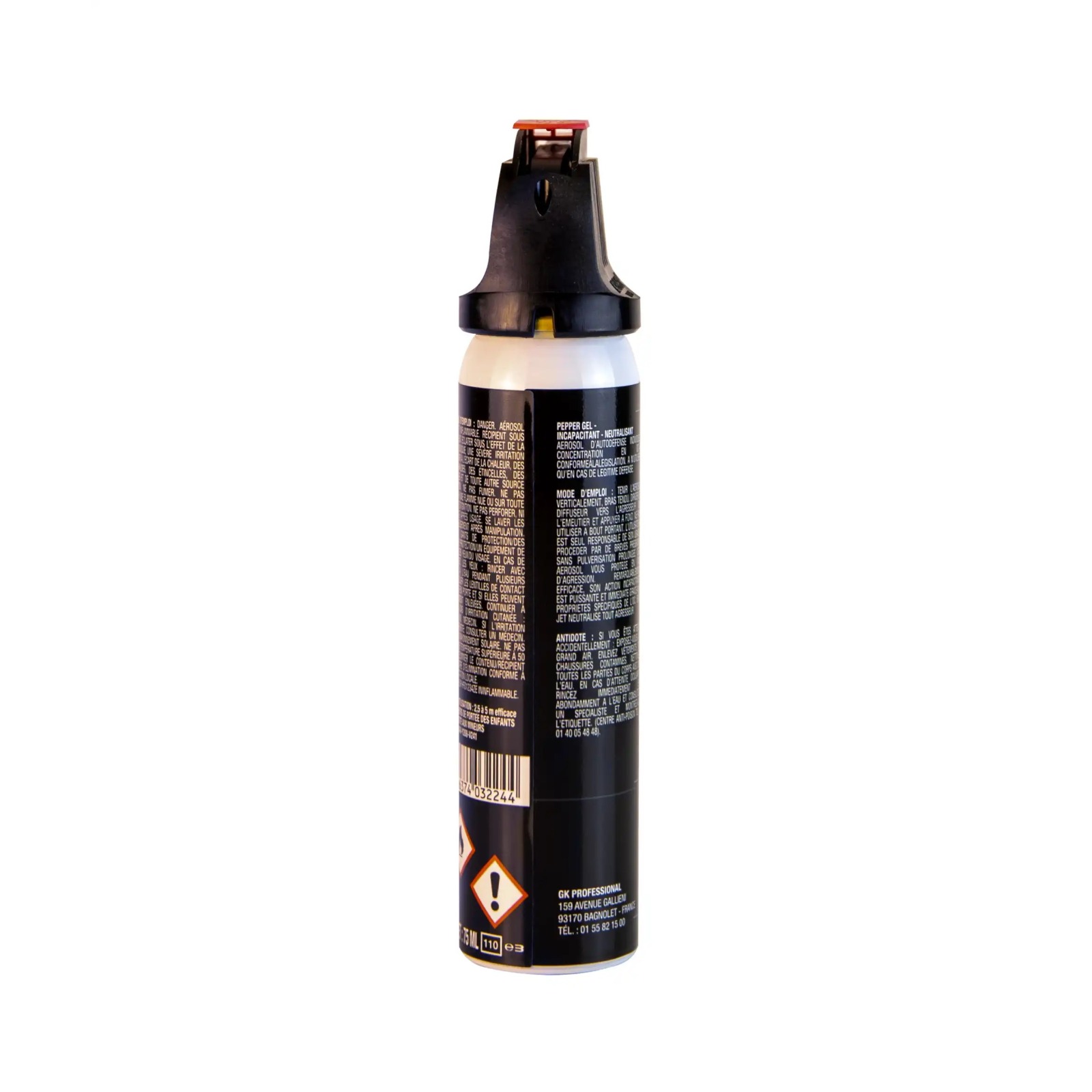 Aérosol Gel Poivre 75ml – Défense ONE