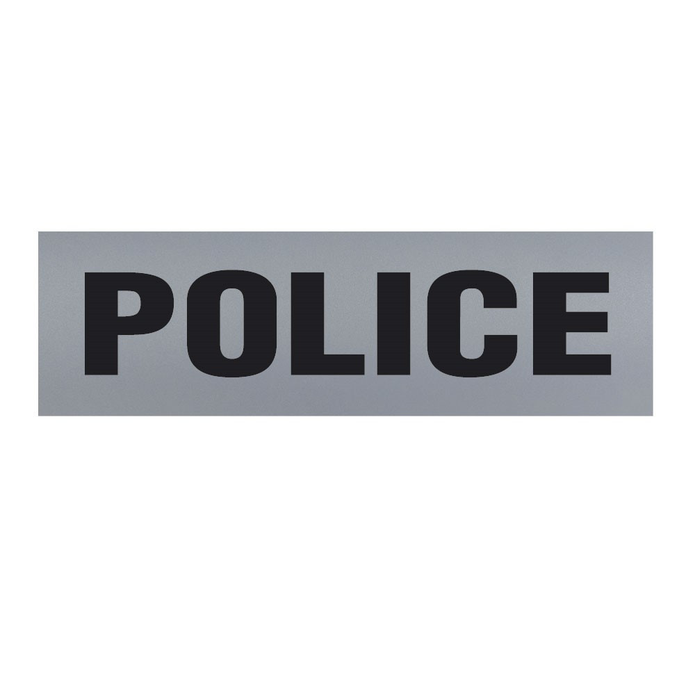 Bandeau d'identification rétro-réflechissant fond gris