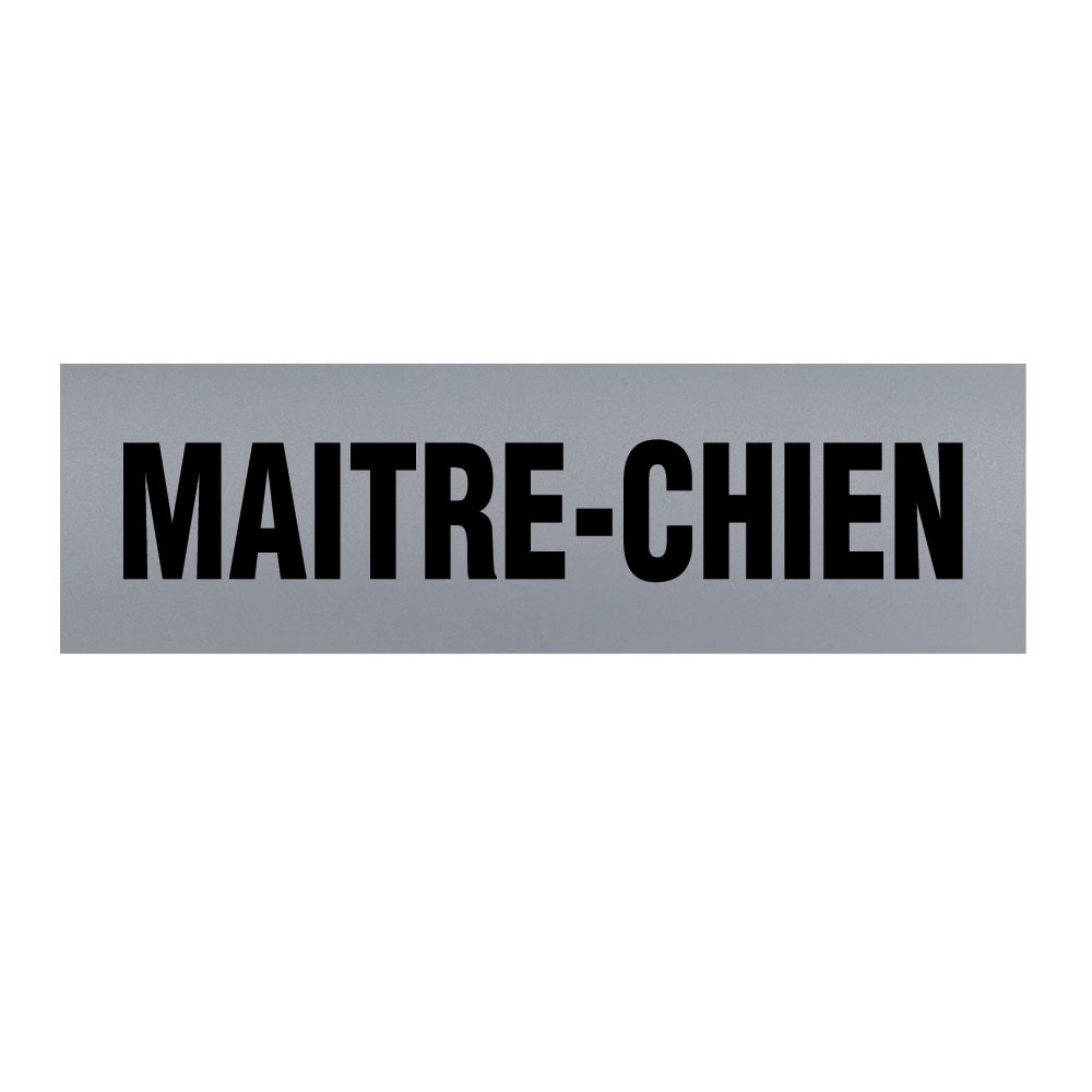 Bandeau d'identification rétro-réflechissant fond gris
