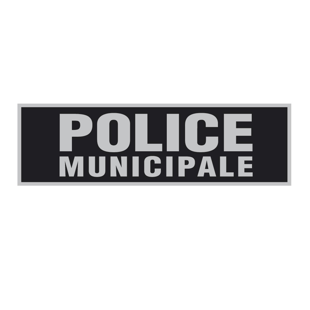 Bandeau d'identification rétro-réflechissant fond noir