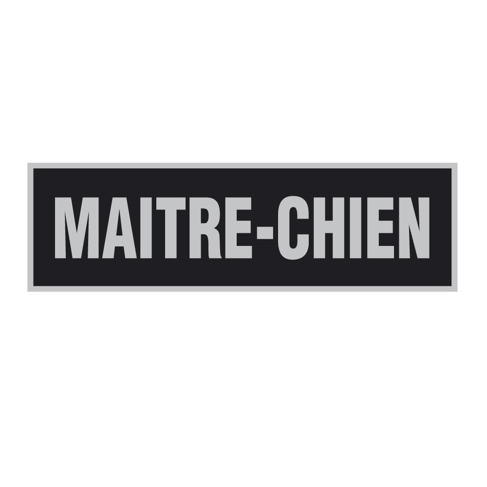 Bandeau d'identification rétro-réflechissant fond noir