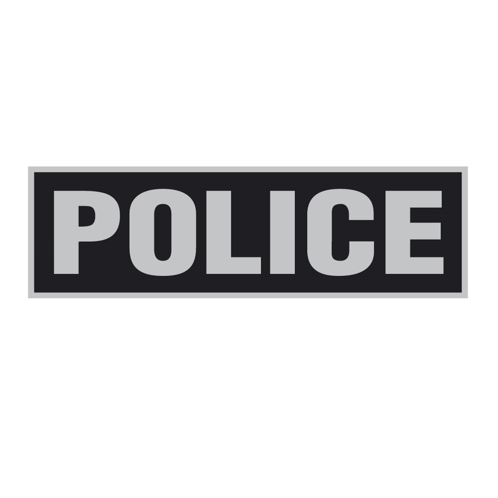 Bandeau d'identification rétro-réflechissant fond noir