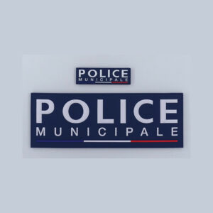 Bandeau d'identification souple Rubber haute densité Police Municipale