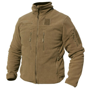Blouson polaire coyote fitté