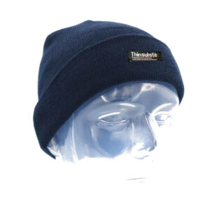 Bonnet bleu Marine acrylique maille double Thinsulate