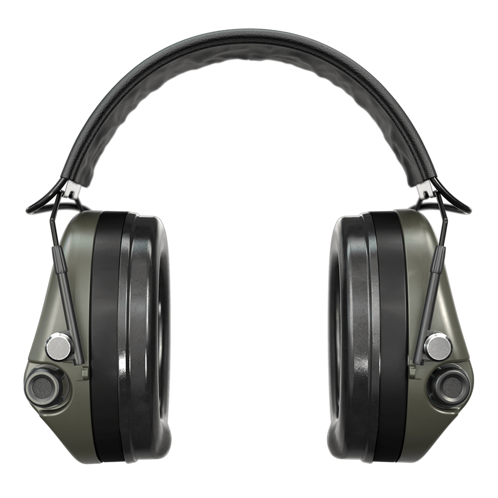 Casque anti-bruit Suprême Pro-X SFA vert olive serre-tête cuir noir