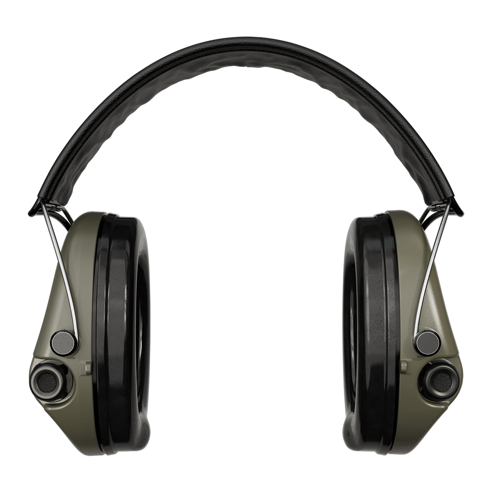 Casque anti-bruit Suprême Pro-X vert olive serre-tête cuir noir