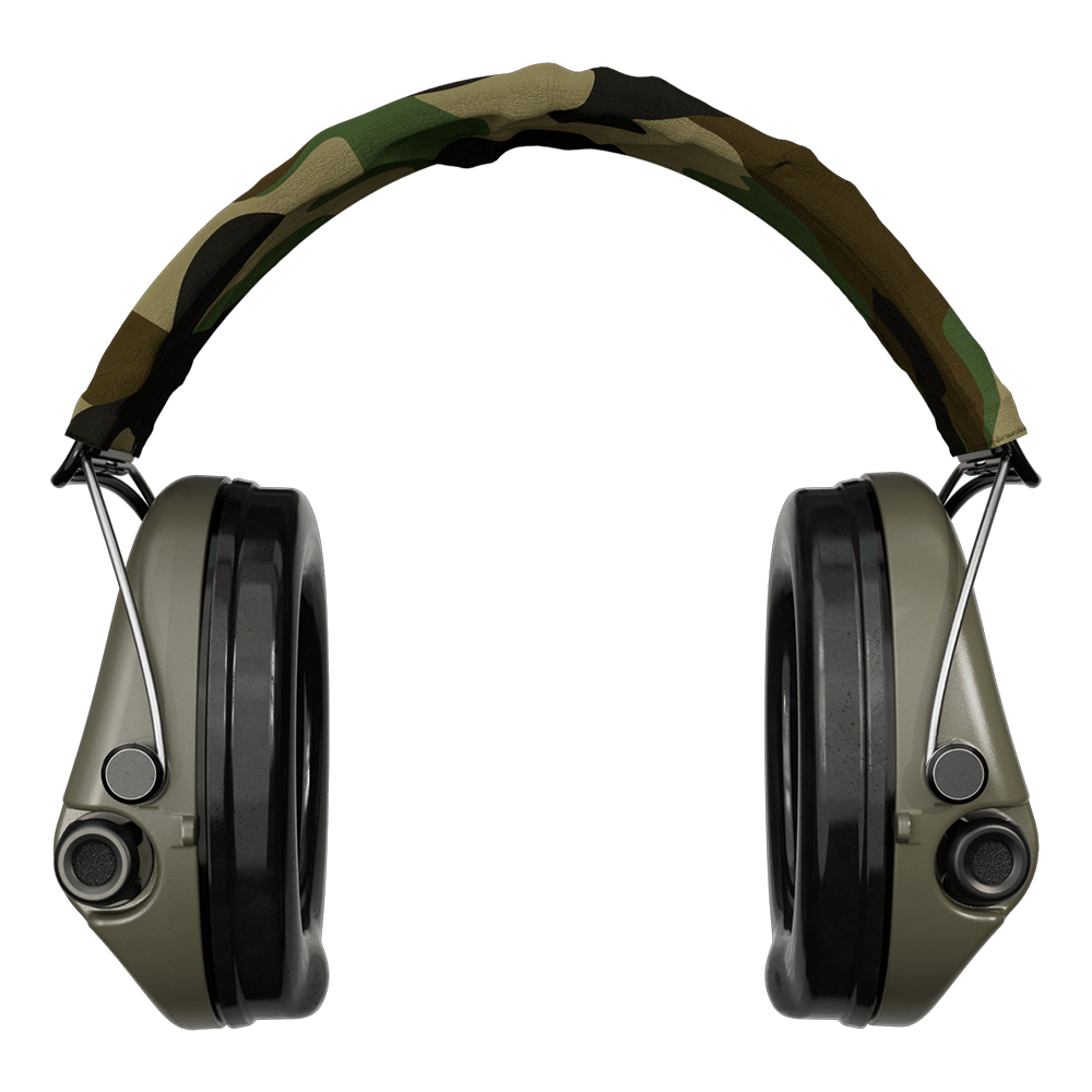 Casque anti-bruit Suprême Pro-X vert olive serre-tête tissu camo
