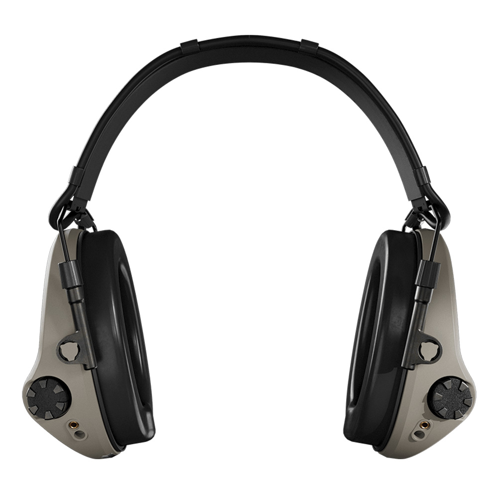 Casque anti-bruit Suprême T2 tan serre-tête tissu noir